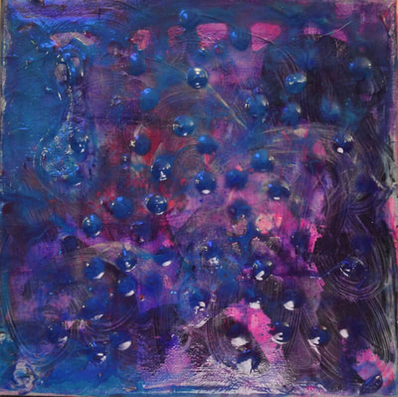 Brisk Morning. 2018. 
Acrylic on canvas. 8x8x.5.